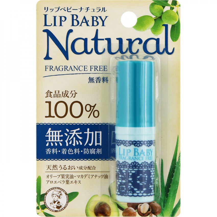 曼秀雷敦】Lip Baby Natural 100%無添加潤唇膏(無香料)
